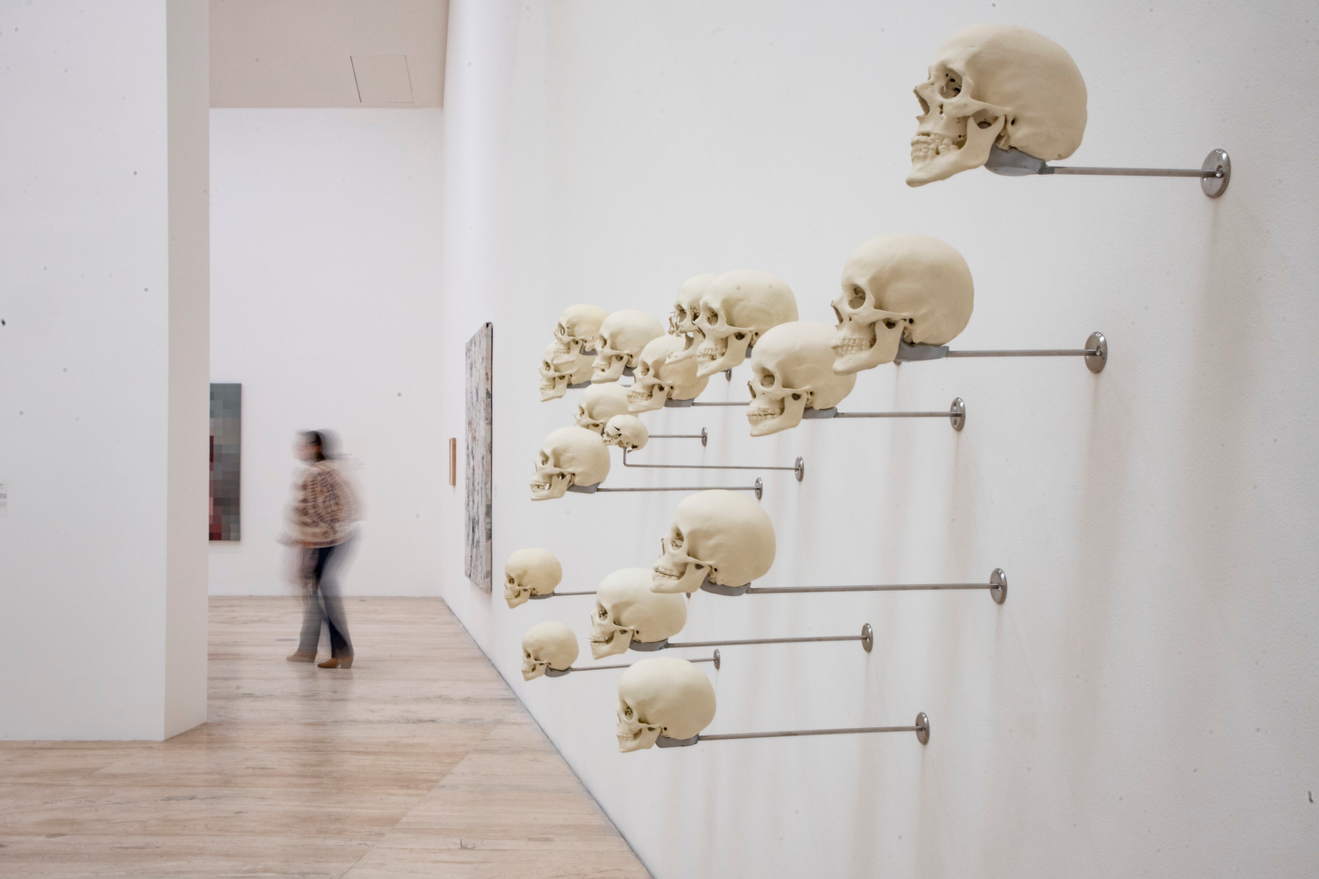 Obra Memoria I del artista Gabriel de la Mora en la exposición La Petite Mort, en el Museo Jumex en Ciudad de México el 24 de septiembre del 2025.