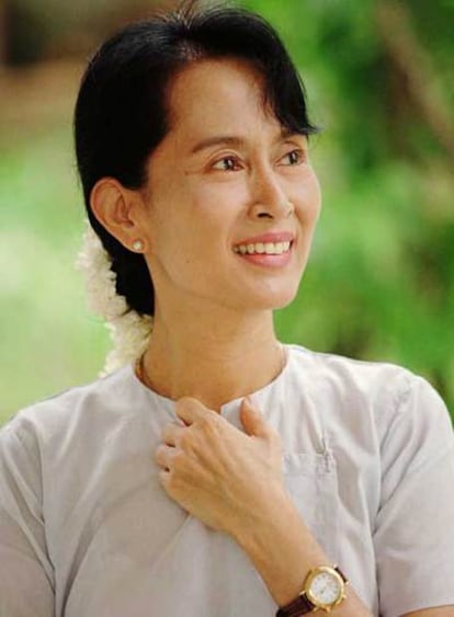 La líder opositora birmana Aung San Suu Kyi, en una imagen de abril de 1996.