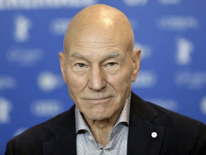 Patrick Stewart en Berlin en 2017 en la presentación de 'Logan'.