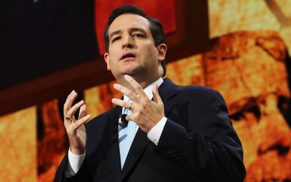 Ted Cruz, durante su aparición en la Convención Nacional Republicana el pasado agosto.