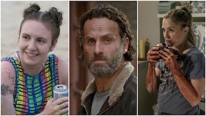 Lena Dunham (Girls), Andrew Lincoln (The Walking Dead) y Drew Barrymore (Santa Clarita Diet).