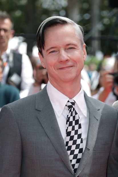 John Cameron Mitchell, presidente del jurado de la Queer Palm, en la alfombra roja del Festival de Cannes, el domingo pasado.