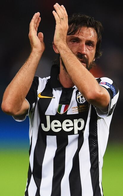 Pirlo, tras finalizar el partido.