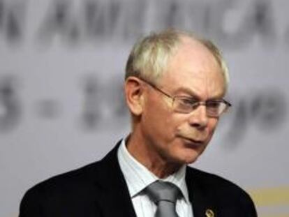 El presidente de la Unión Europea, Herman Van Rompuy