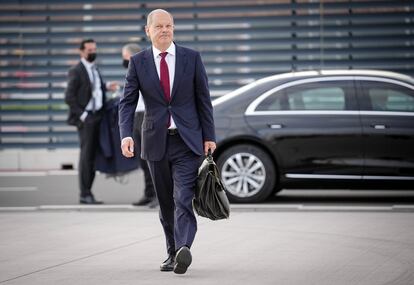 El canciller alemán, Olaf Scholz, el pasado día 27.