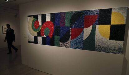 &#039;Mosaico horizontal&#039; de Sonia Delaunay, en el Museo Thyssen-Bornemisza.