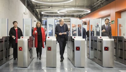 Inauguración de la estación del Metro Ciutat de la Justicia de la linea 10 SUR