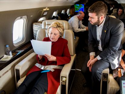 On Nov. 7, 2016, Hillary Clinton worked with copywriter Dan Schwerin on her victory speech.