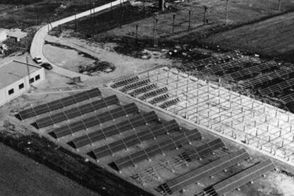 Vista aérea de la central solar de Agustín de Guadalix (Madrid).