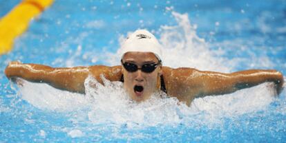 Mireia Belmonte, en su serie de los 200m mariposa.