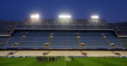 Entrenamiento del Bayern en Mestalla.