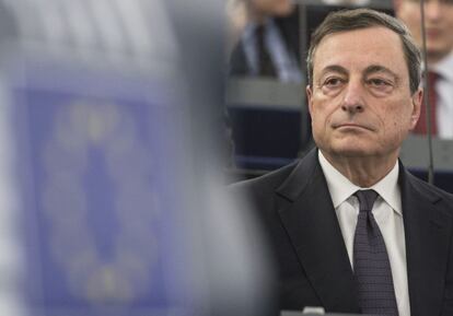 El presidente del Banco Central Europeo (BCE), Mario Draghi, el 1 de febrero del 2016.