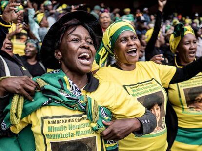 La ceremonia en memoria de Winnie Mandela, en imágenes