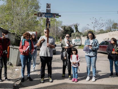 Vía Crucis en La Cañada Real, en imágenes