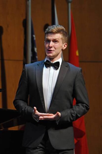 El tenor Petr Nekoranec, ganador del primer premio del Francesc Vi&ntilde;as.