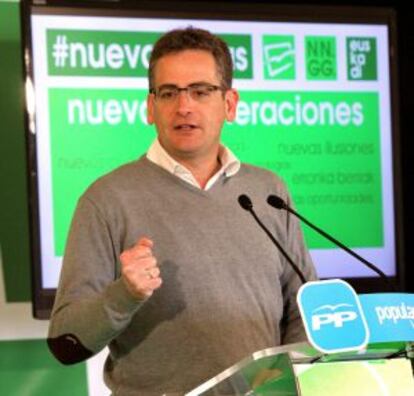 El presidente del PP de Euskadi, Antonio Basagoiti