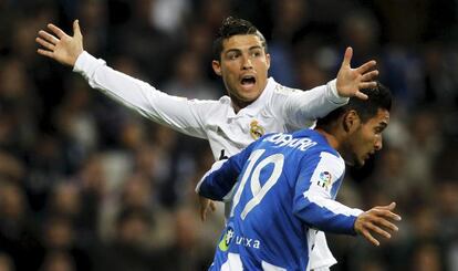 Cristiano Ronaldo, en un partido contra la Real Sociedad.