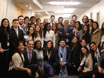 Encuentro de jóvenes latinoamericanos en el Banco Mundial.