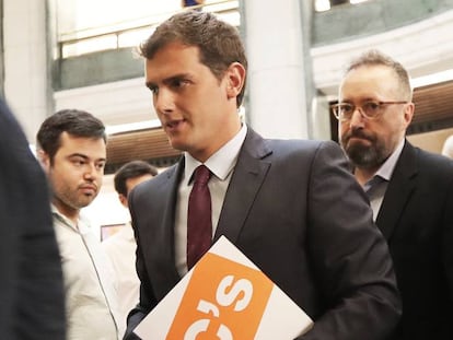 Albert Rivera en el Congreso de los Diputados.