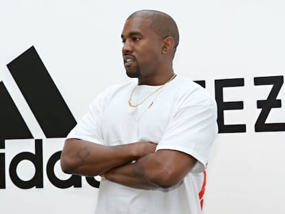 El rapero Kanye West, durante la presentación de Yeezy para Adidas.