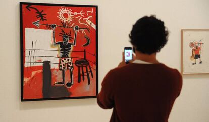 'Jean-Michel Basquiat: Ahora es el momento', en el Museo Guggenheim de Bilbao.