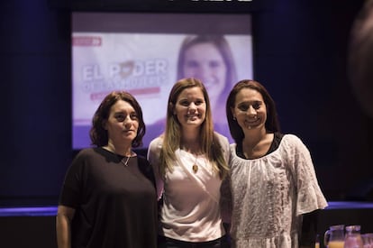 De izq a dcha: Gabriela Durruty, Caren Tepp y Beatriz Priotti, candidatas de Ciudad Futura.