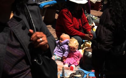 Uno de los puestos del Baratillo, el mercadillo de pulgas m&aacute;s grande y pintoresco de Cuzco.