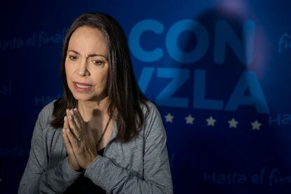 María Corina Machado el 18 de julio en Caracas (Venezuela).