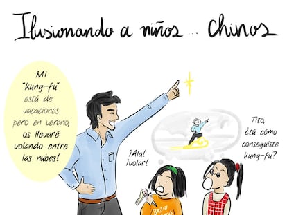 Ilusionando a niños... chinos y españoles