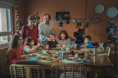 Imágenes del rodaje de la segunda parte de 'Padre no hay más que uno'.