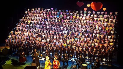Representación de la cantata del pasado año.