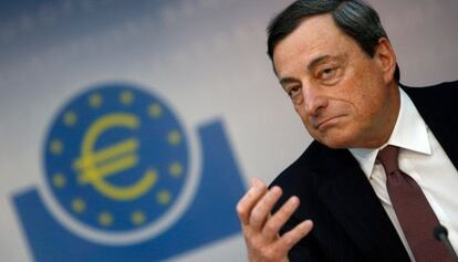 Mario Draghi, en rueda de prensa.