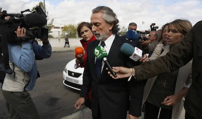 Francisco Correa, a la salida de la Audiencia Nacional este jueves.