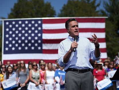 Mitt Romney, durante un acto de campa&ntilde;a en Virginia el pasado 13 de septiembre.