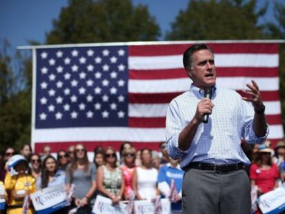 Mitt Romney, durante un acto de campaña en Virginia el pasado 13 de septiembre.