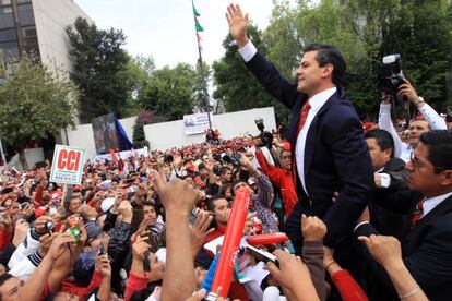 The PRI&#039;s Enrique Pe&ntilde;a Nieto.