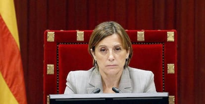 La presidenta del Parlamento de Catalu&ntilde;a, Carmen Forcadell.
