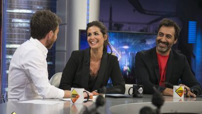 Nuria Roca y Juan del Val, en 'El hormiguero'.