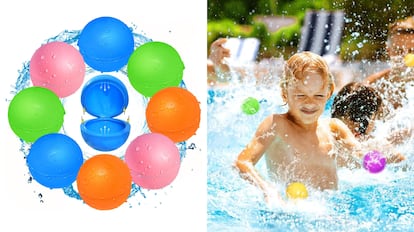 Juego de exterior infantil: globos de agua.