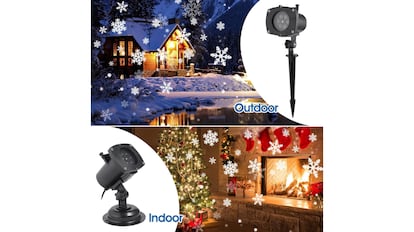 El mejor proyector láser navideño para iluminar tu balcón