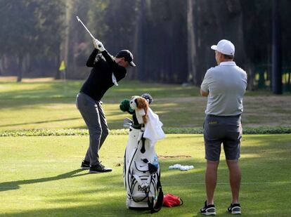 McIlroy, entrenándose el martes en Chapultepec.