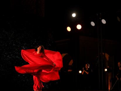 María Pagés en un espectáculo 'Entremos en el jardín' del Festival Peralada.