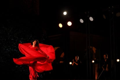 María Pagés en un espectáculo 'Entremos en el jardín' del Festival Peralada.