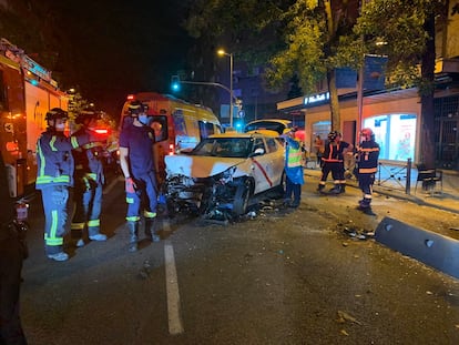 Atropellamiento mortal de un taxista en la calle Bravo Murillo de Madrid.