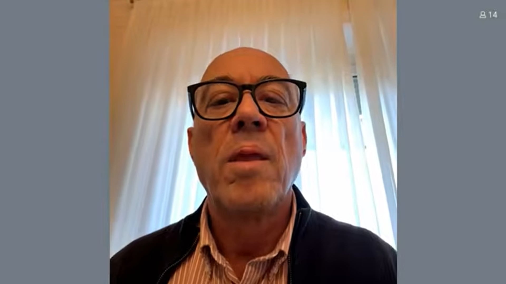 Ramón Gironès, conectado por videoconferencia al juicio contra la familia Pujol, este lunes. 