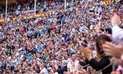 Tendidos llenos en la plaza de Las Ventas.