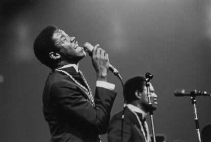 Sam Moore y Dave Prater (izquierda), en un concierto en el Madison Square Garden, de Nueva York, en 1968.