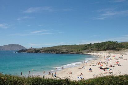 Playa de Melide, en la península del Morrazo (Pontevedra).