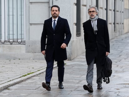 Diego Villafañe, a su llegada este miércoles al Tribunal Supremo.