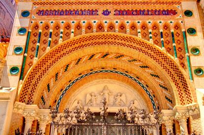 El pórtico mudéjar de la catedral de Teruel.